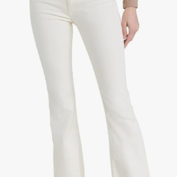 Rag & Bone Casey High Rise Flare White Jeans Denim Pants Stretch - size 25 - Picture 2 of 7